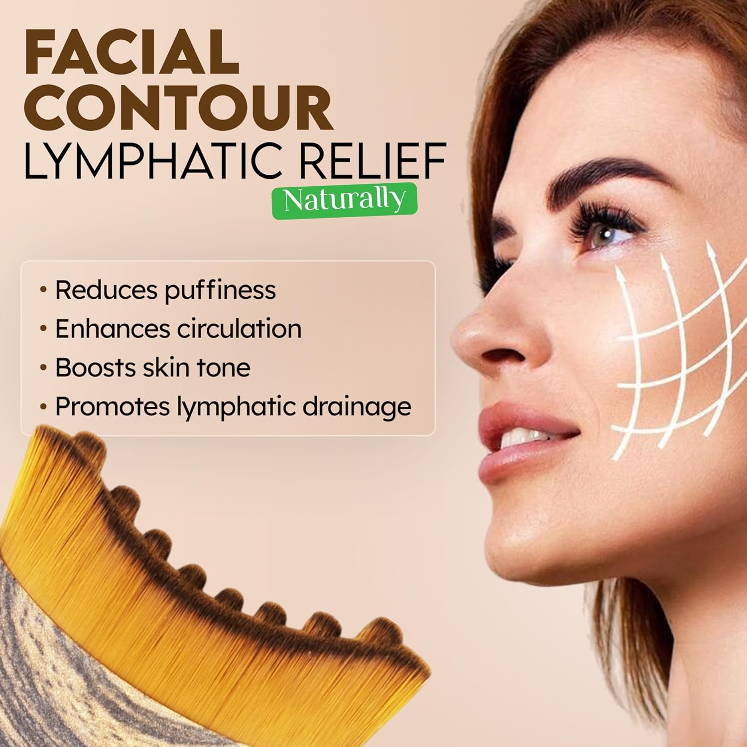 Veluora - Lymphatic Contour Face Brush